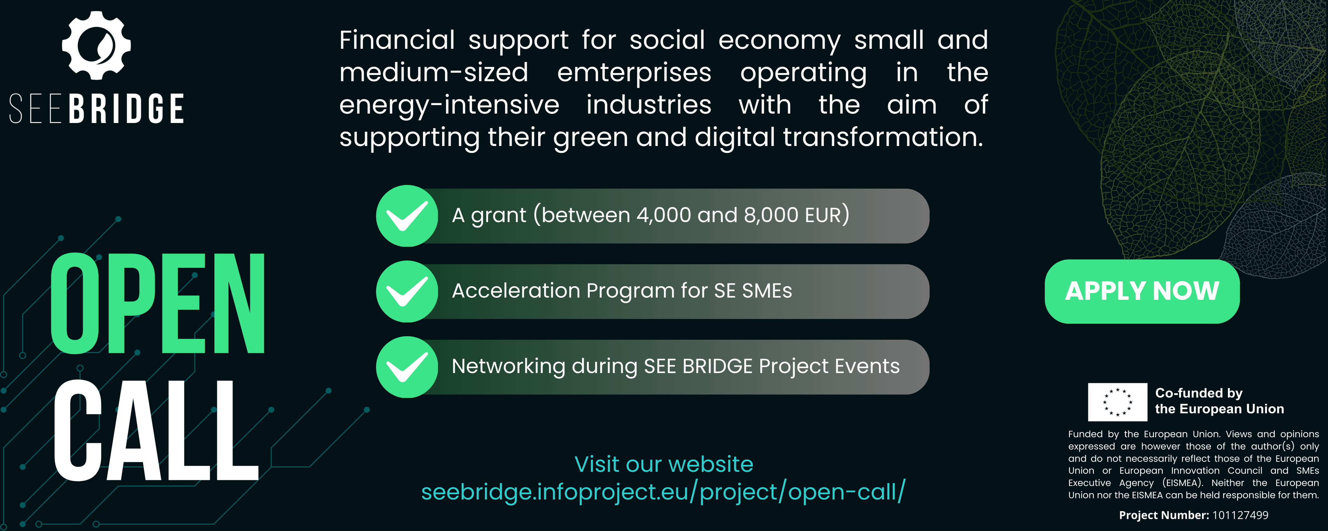 SEE BRIDGE Project Call for Grants for SMEs